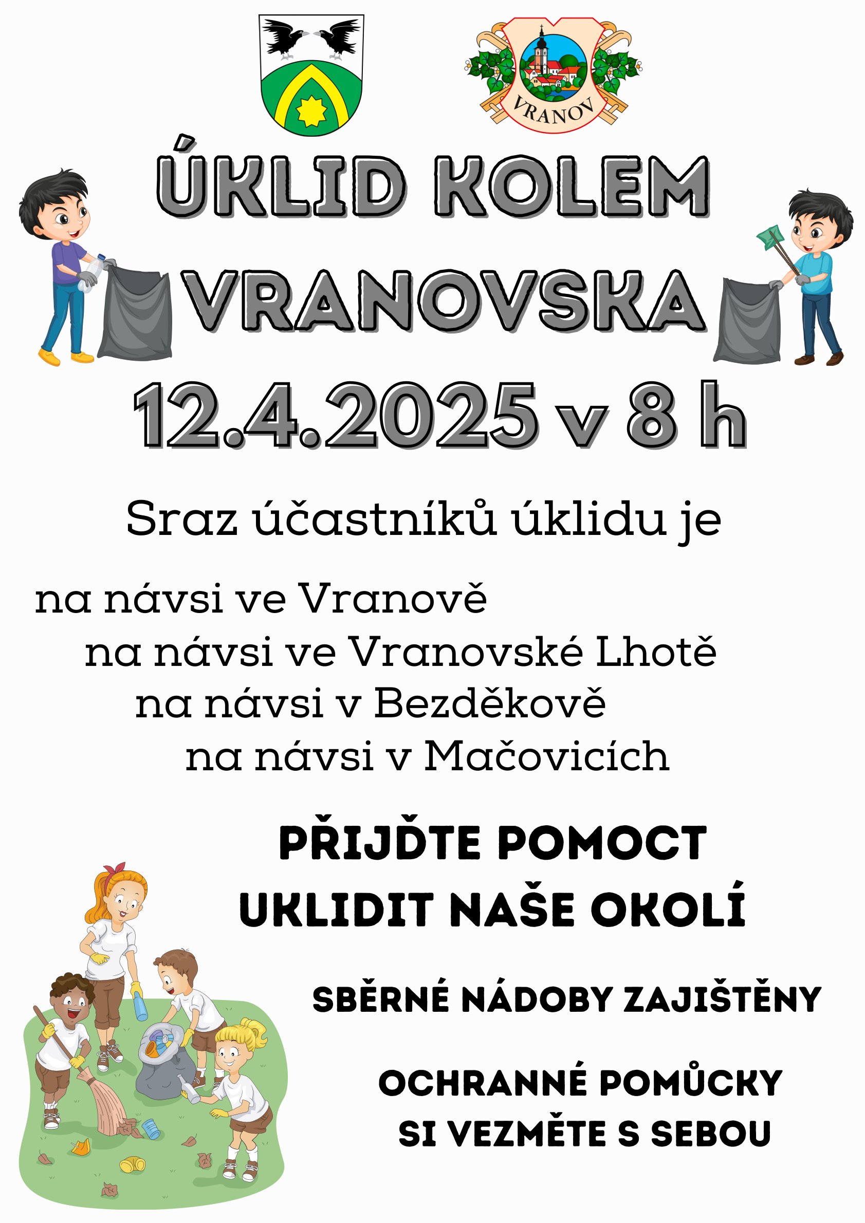 Úklid kolem Vranovska 1